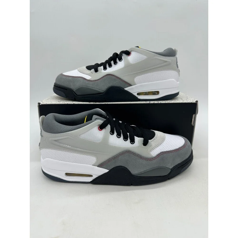 Jordan 4 RM Premium Men's Size 11.5 White Grey Black Athletic Shoes IB8052 100